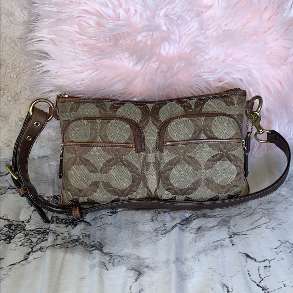 Brown/Tan Coach Purse